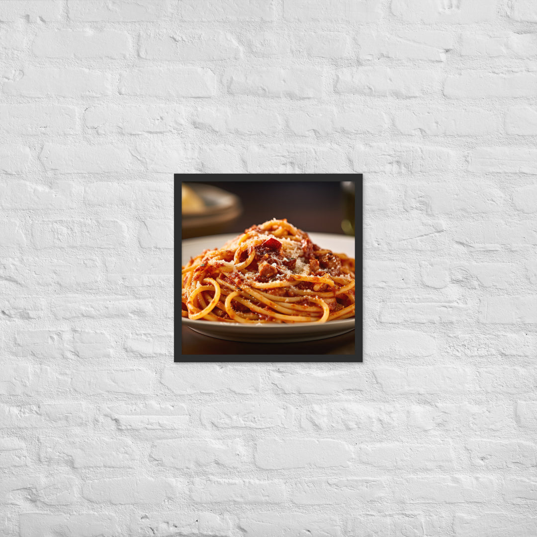 Amatriciana Framed poster 🤤 from Yumify.AI