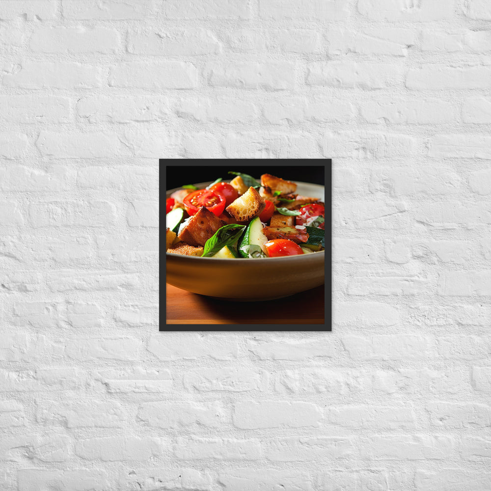 Panzanella Framed poster 🤤 from Yumify.AI