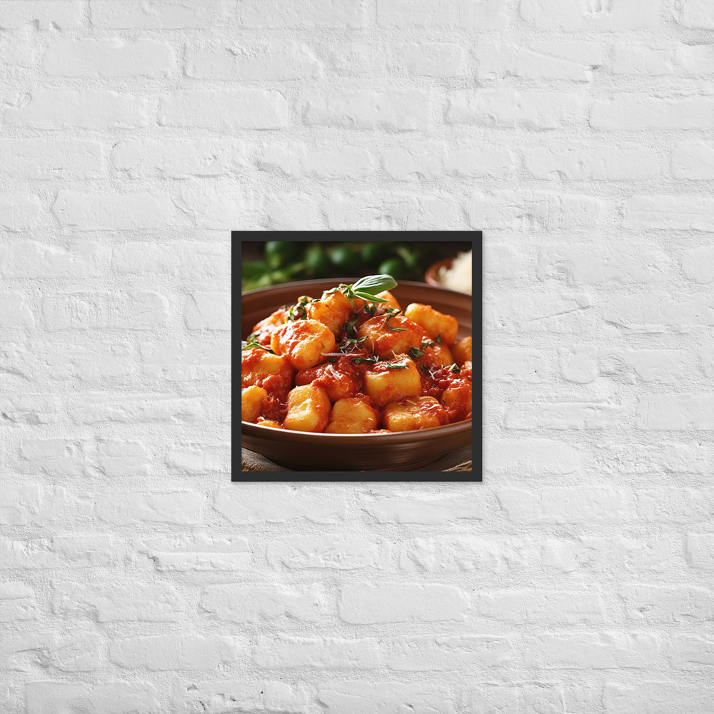 Gnocchi Framed poster 🤤 from Yumify.AI