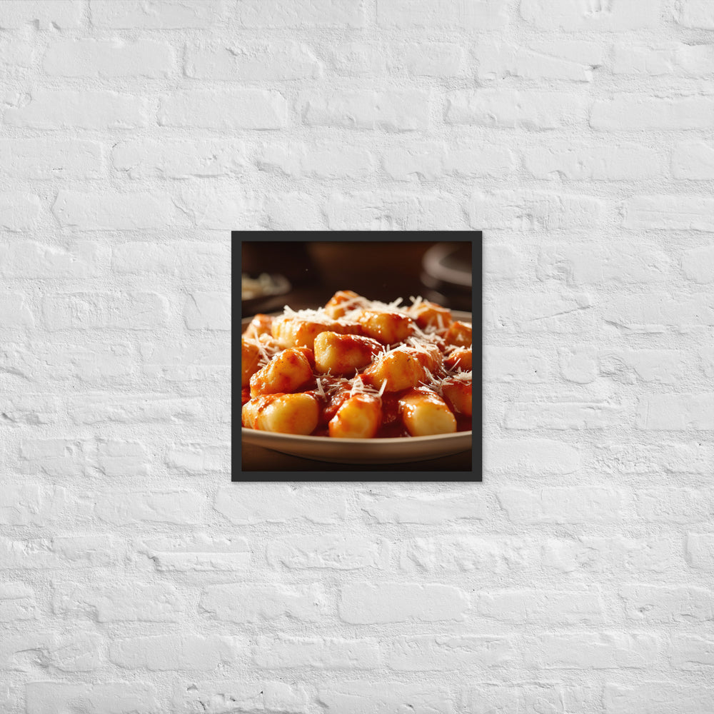 Gnocchi Framed poster 🤤 from Yumify.AI