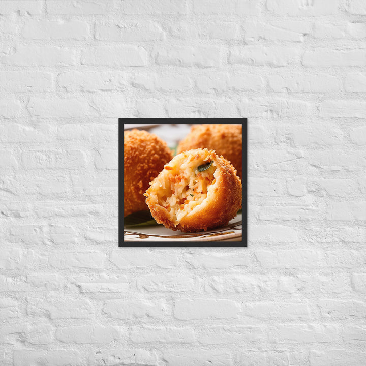 Arancini Framed poster 🤤 from Yumify.AI