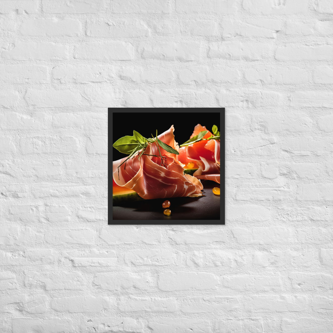 Prosciutto e Melone Framed poster 🤤 from Yumify.AI