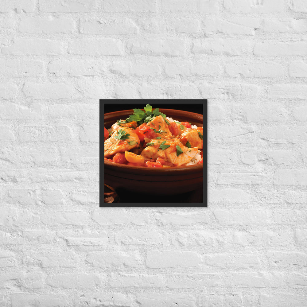 Moroccan Fish Tagine Framed poster 🤤 from Yumify.AI