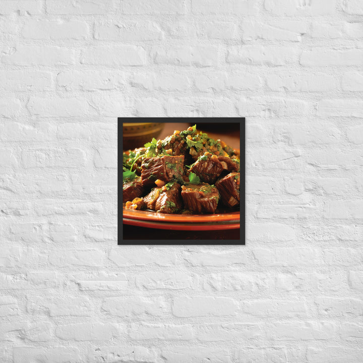 Moroccan Lamb Framed poster 🤤 from Yumify.AI