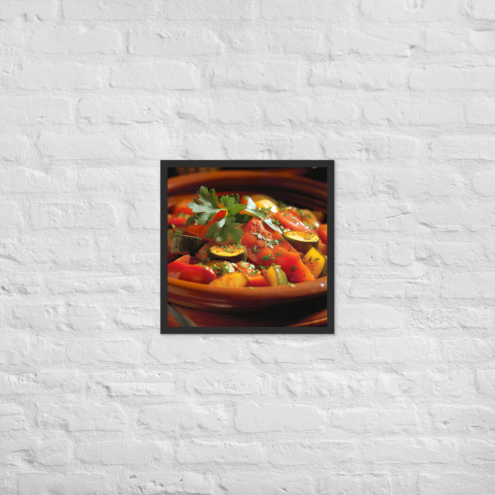 Vegetable Tagine Framed poster 🤤 from Yumify.AI