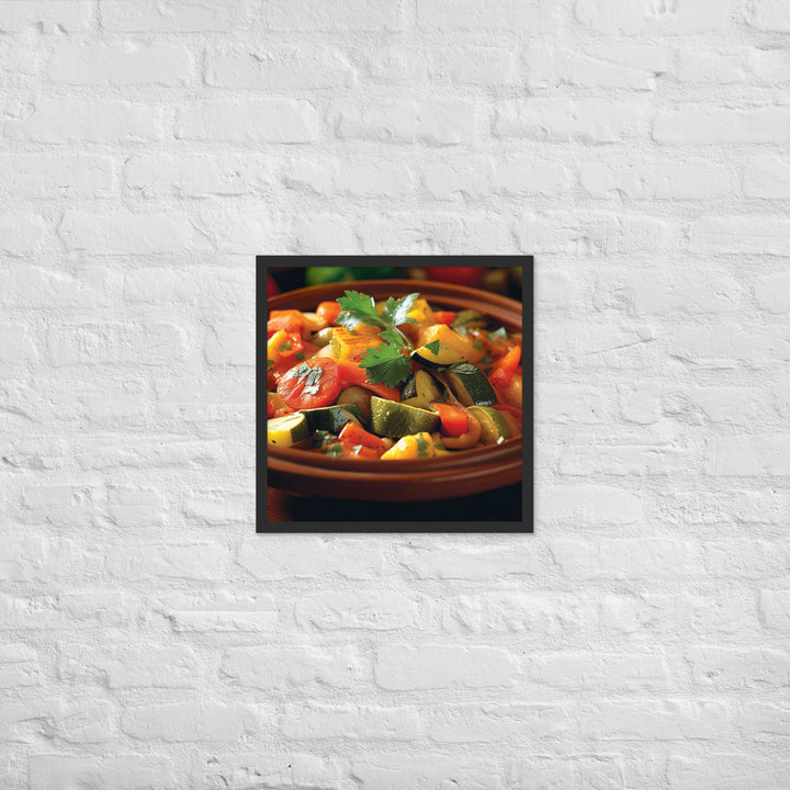 Vegetable Tagine Framed poster 🤤 from Yumify.AI