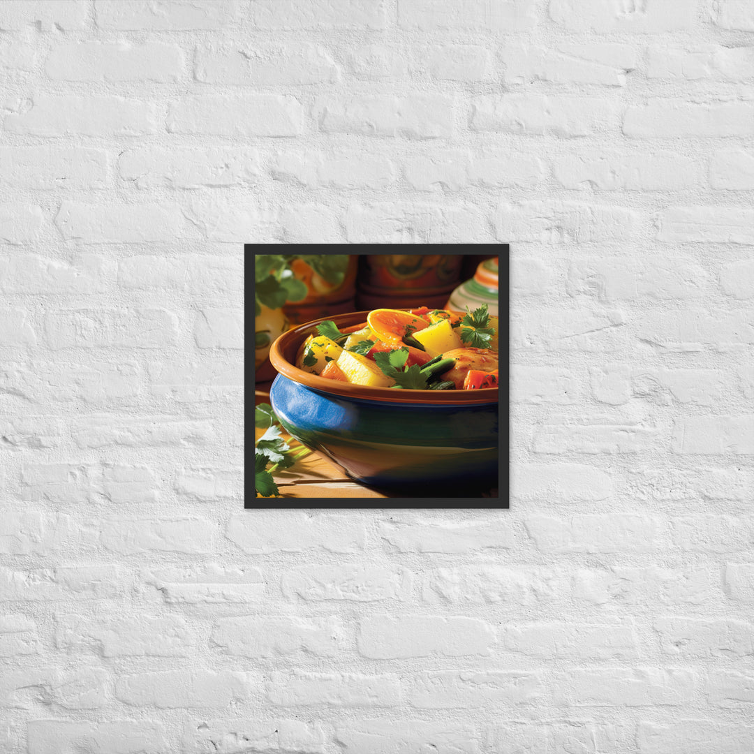 Vegetable Tagine Framed poster 🤤 from Yumify.AI