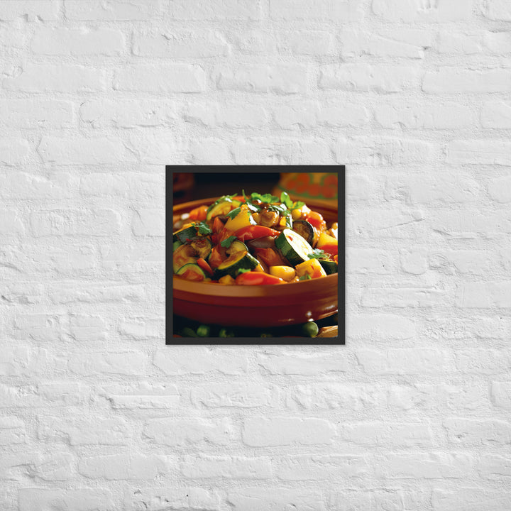 Vegetable Tagine Framed poster 🤤 from Yumify.AI