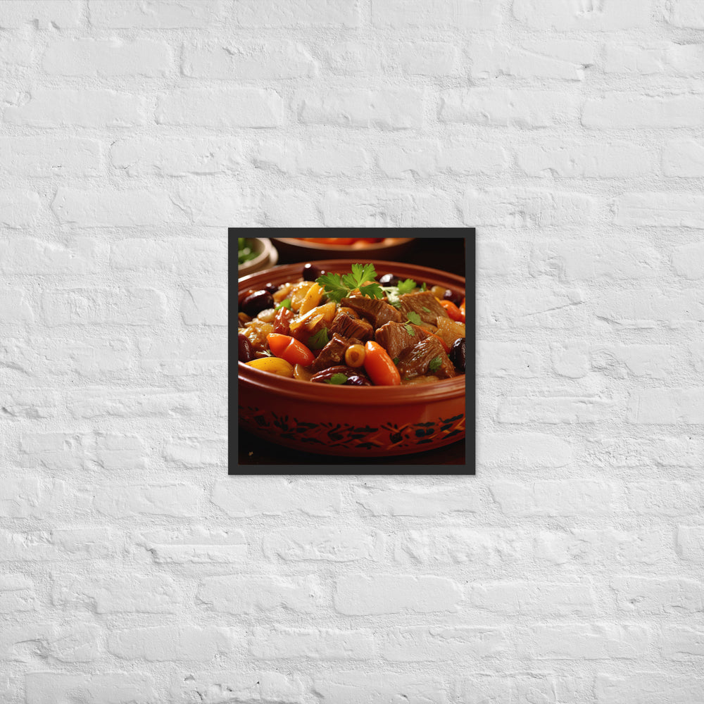Lamb Tagine Framed poster 🤤 from Yumify.AI