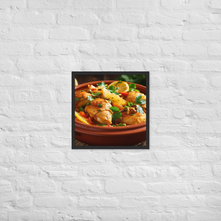 Chicken Tagine Framed poster 🤤 from Yumify.AI