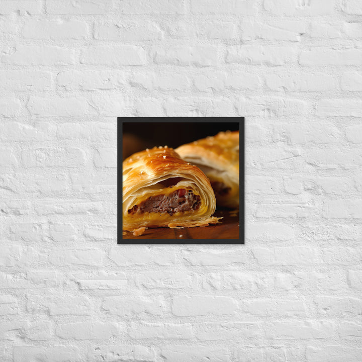 Sausage Roll Framed poster 🤤 from Yumify.AI