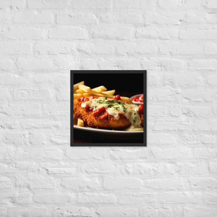 Chicken Parmigiana Framed poster 🤤 from Yumify.AI