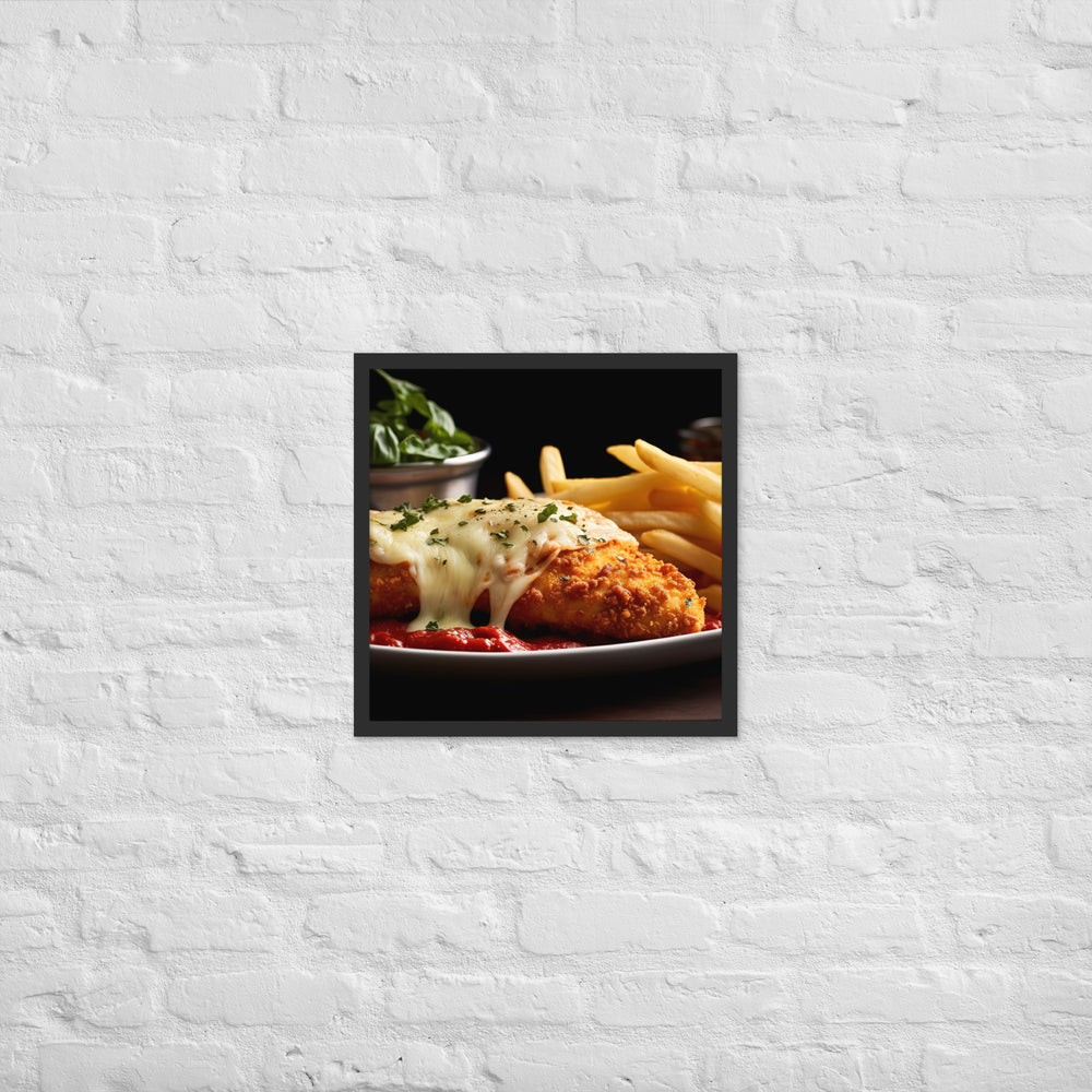 Chicken Parmigiana Framed poster 🤤 from Yumify.AI