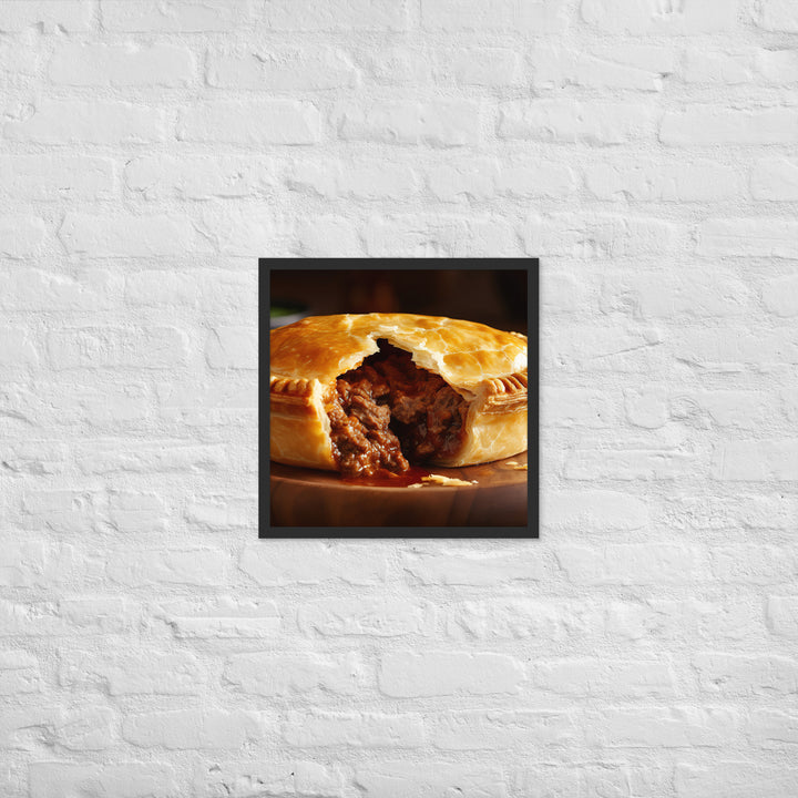 Meat Pie Framed poster 🤤 from Yumify.AI