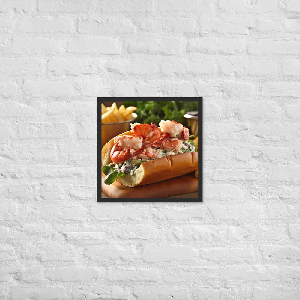 Lobster Roll Framed poster 🤤 from Yumify.AI