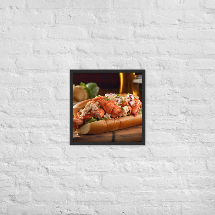 Lobster Roll Framed poster 🤤 from Yumify.AI