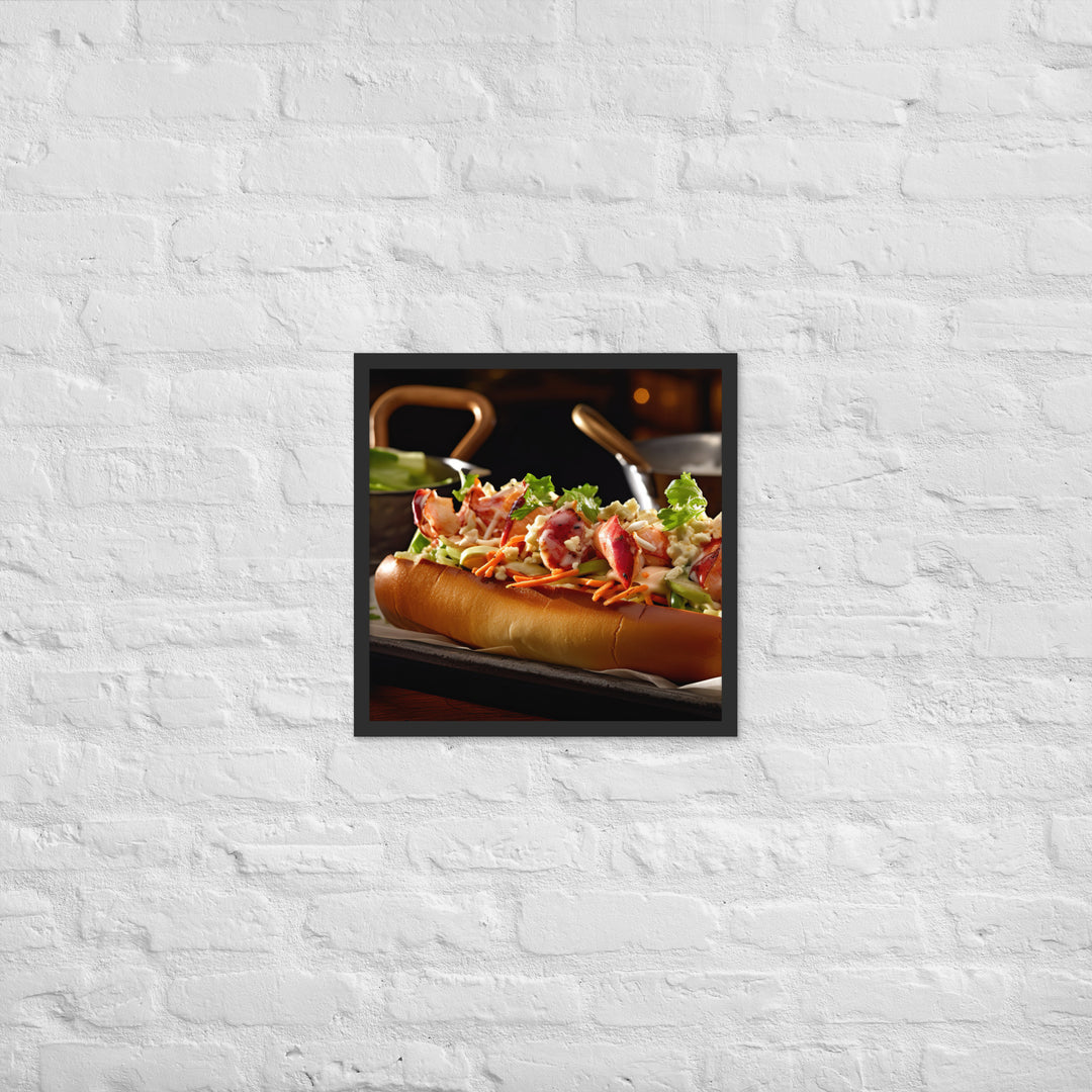 Lobster Roll Framed poster 🤤 from Yumify.AI