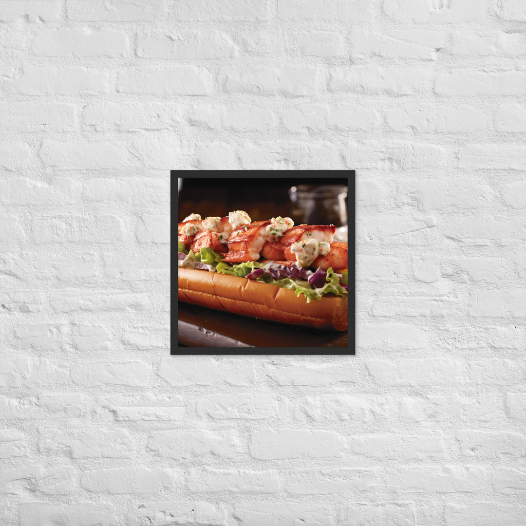 Lobster Roll Framed poster 🤤 from Yumify.AI