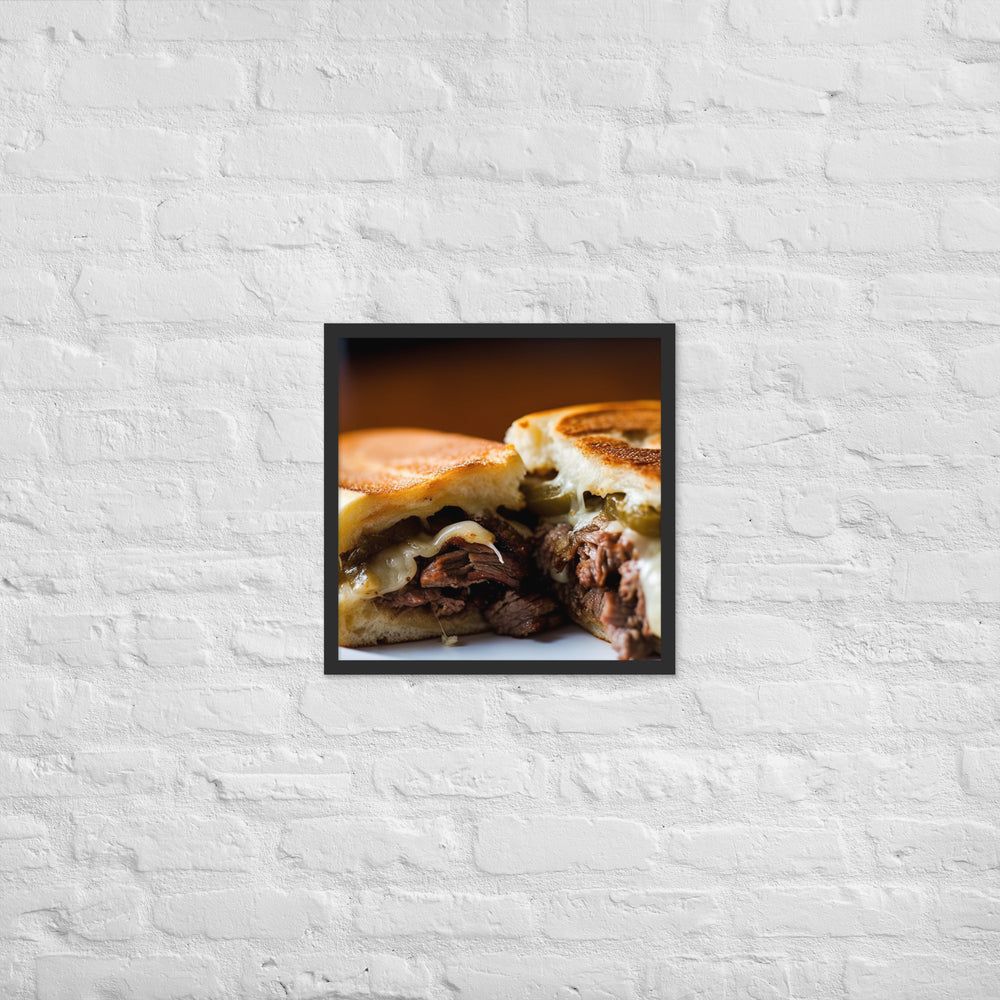 Cheesesteak Sandwich Framed poster 🤤 from Yumify.AI