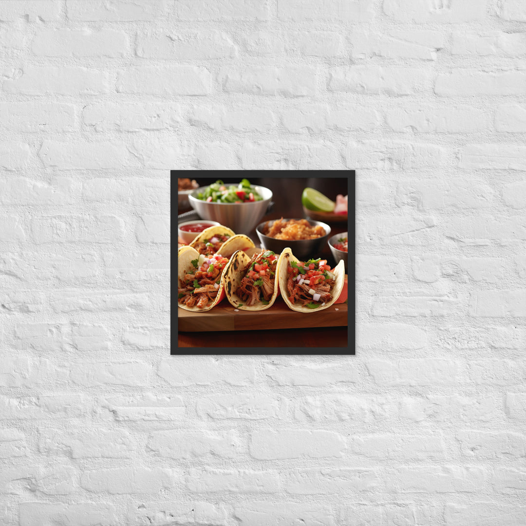 Tacos Framed poster 🤤 from Yumify.AI