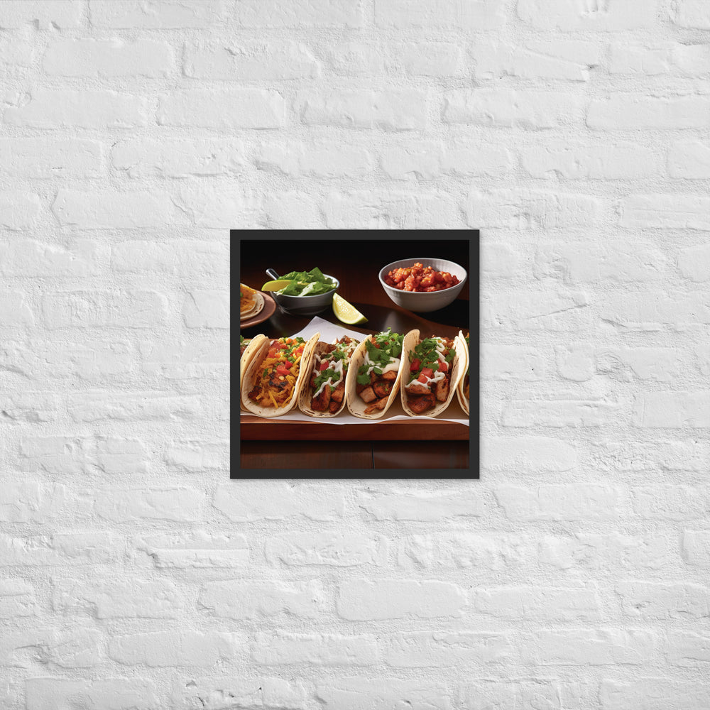 Tacos Framed poster 🤤 from Yumify.AI
