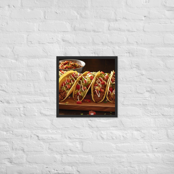 Tacos Framed poster 🤤 from Yumify.AI