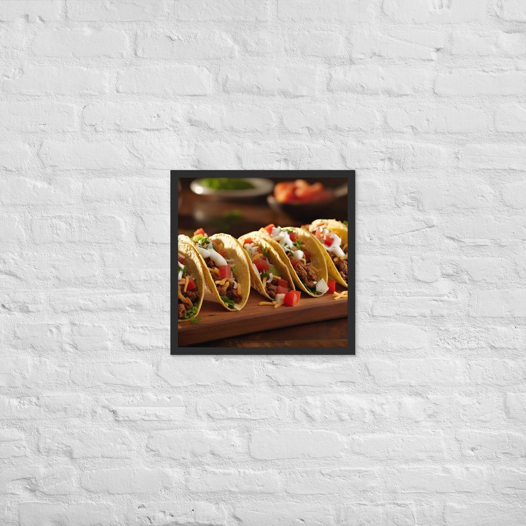 Tacos Framed poster 🤤 from Yumify.AI