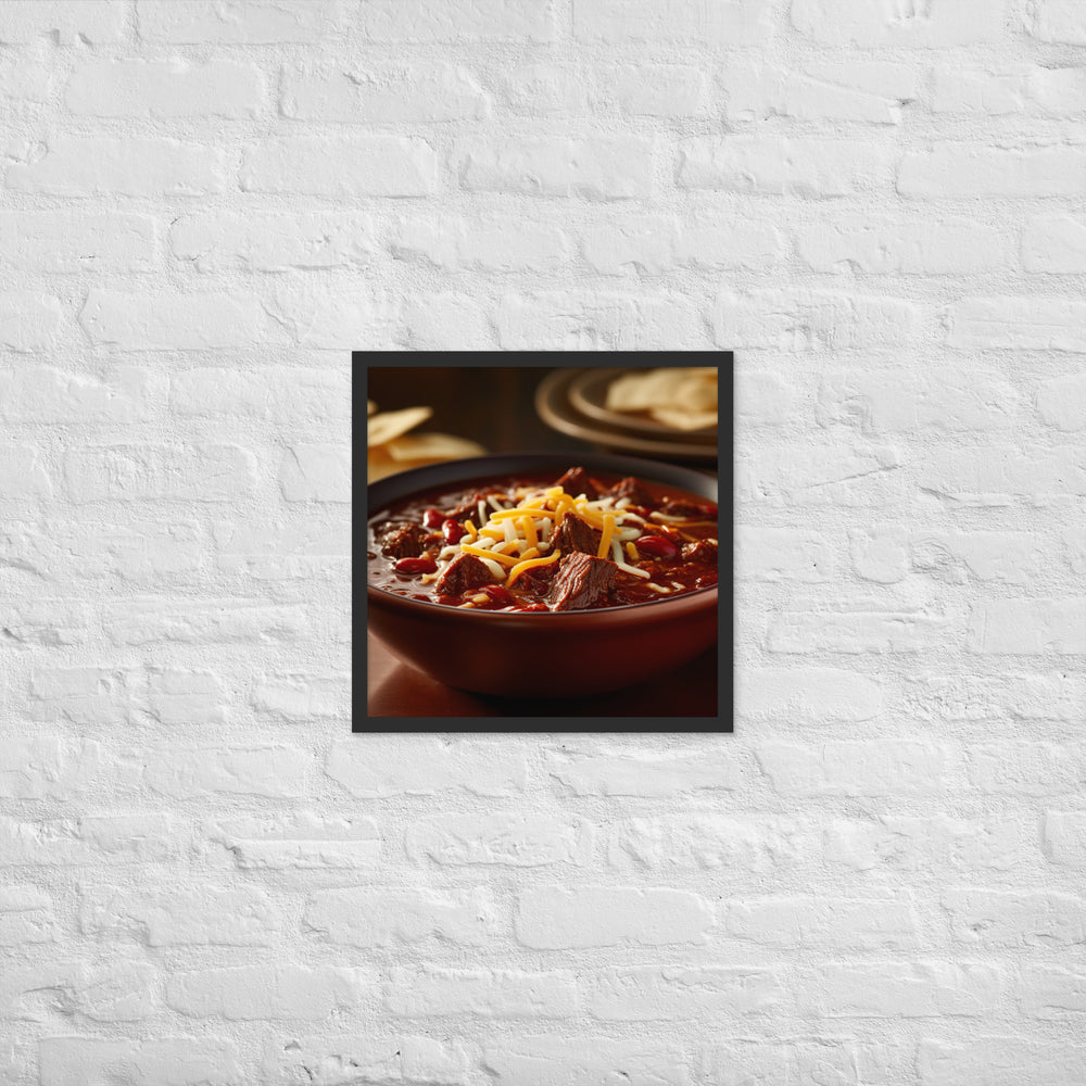 Texas Chili Framed poster 🤤 from Yumify.AI