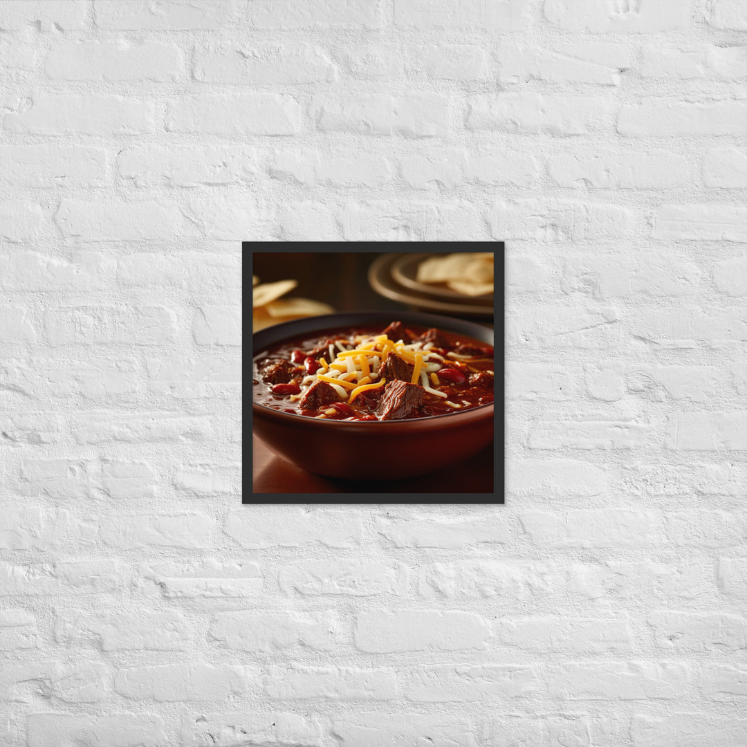 Texas Chili Framed poster 🤤 from Yumify.AI