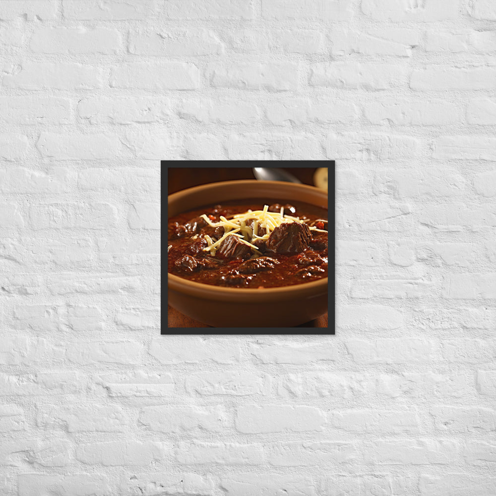 Texas Chili Framed poster 🤤 from Yumify.AI