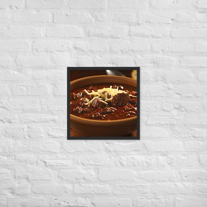 Texas Chili Framed poster 🤤 from Yumify.AI