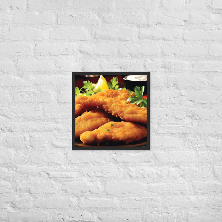 Southern Fried Catfish Framed poster 🤤 from Yumify.AI