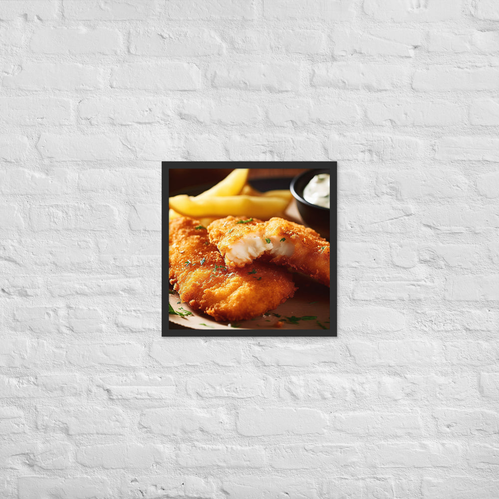 Southern Fried Catfish Framed poster 🤤 from Yumify.AI