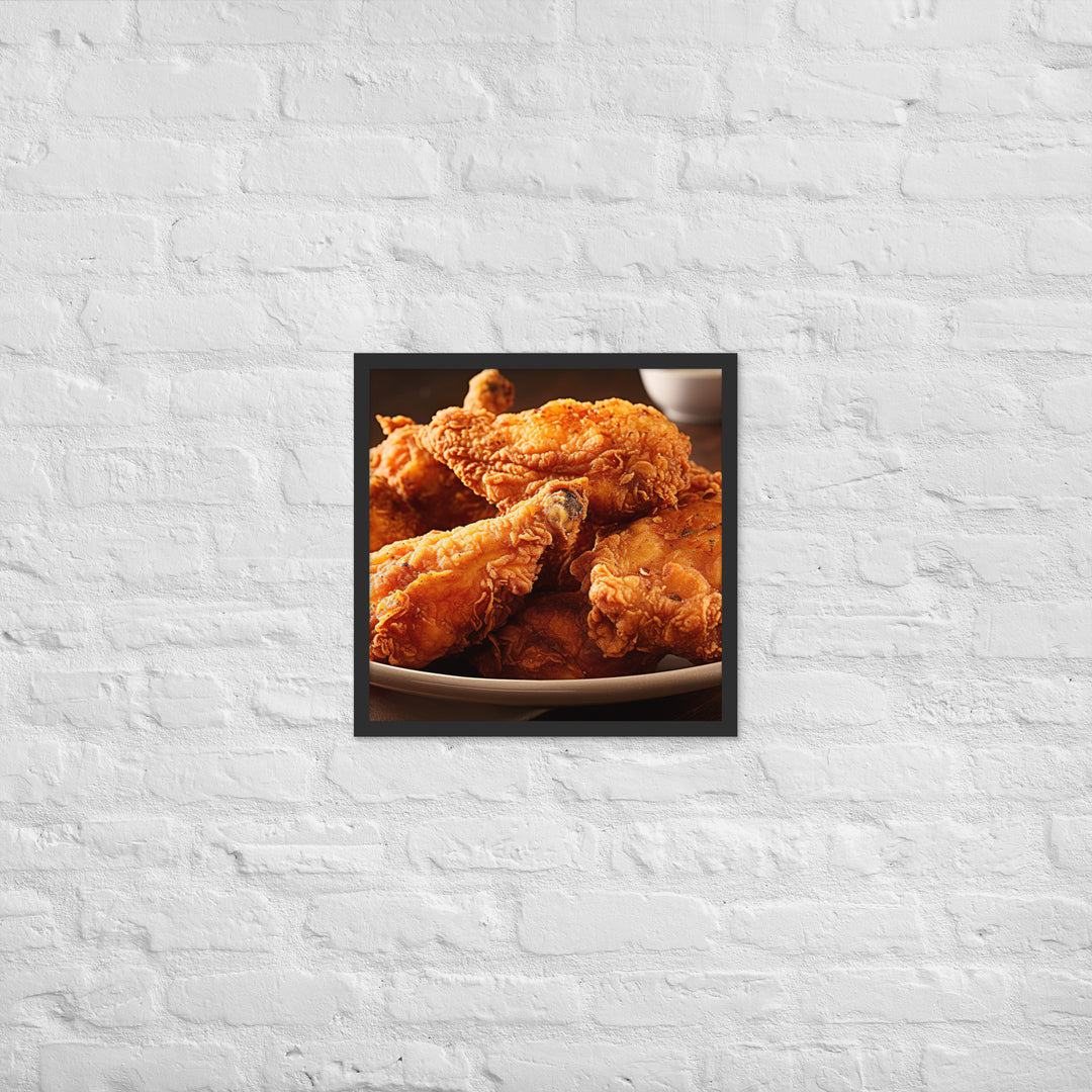 Southern Fried Chicken Framed poster 🤤 from Yumify.AI