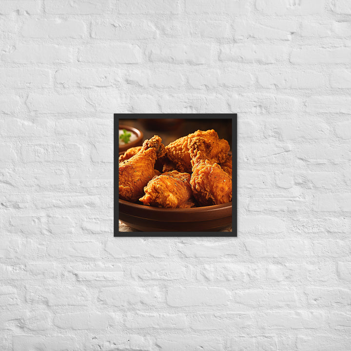 Southern Fried Chicken Framed poster 🤤 from Yumify.AI