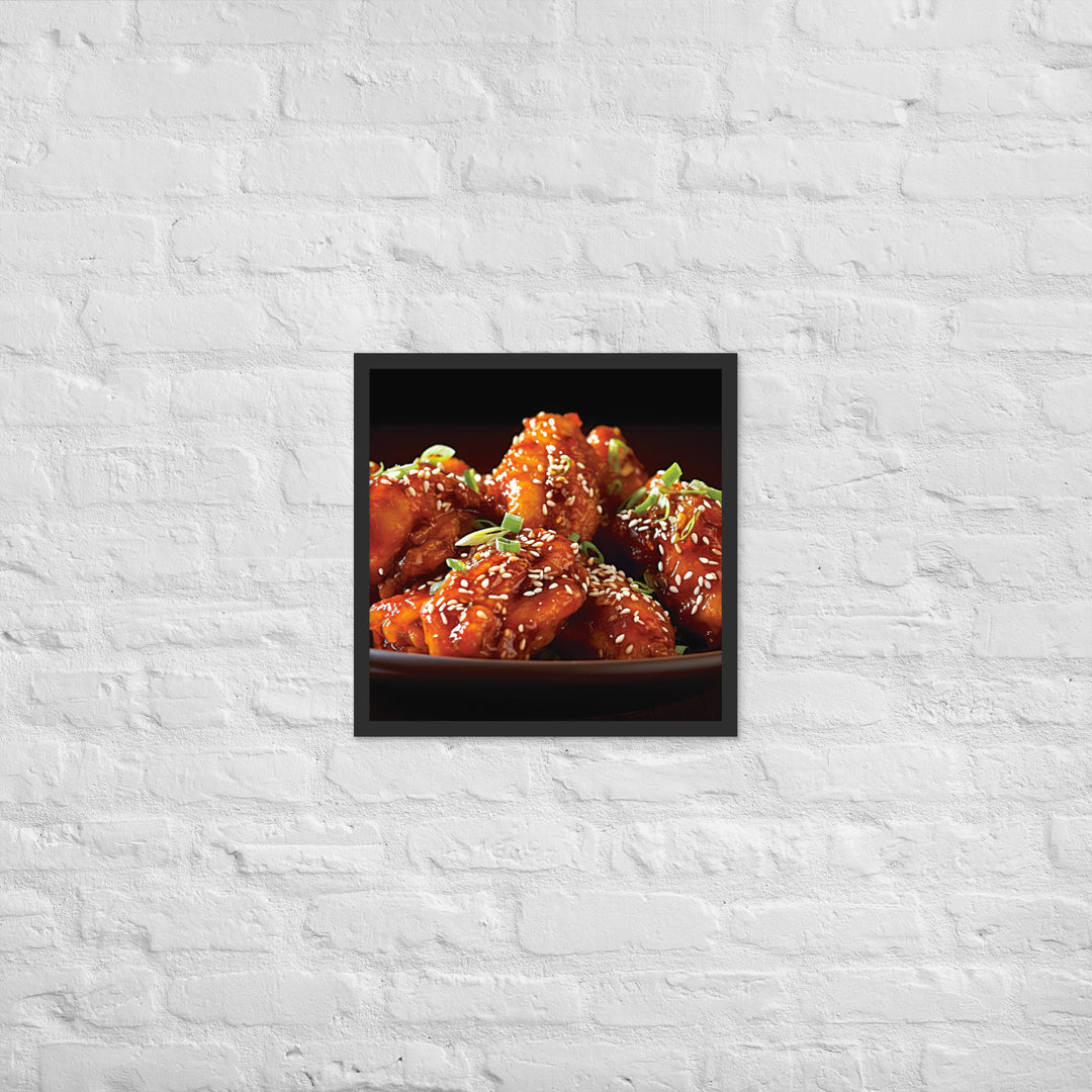 Korean Fried Chicken Framed poster 🤤 from Yumify.AI