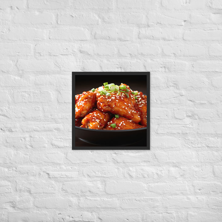 Korean Fried Chicken Framed poster 🤤 from Yumify.AI