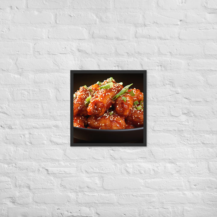 Korean Fried Chicken Framed poster 🤤 from Yumify.AI