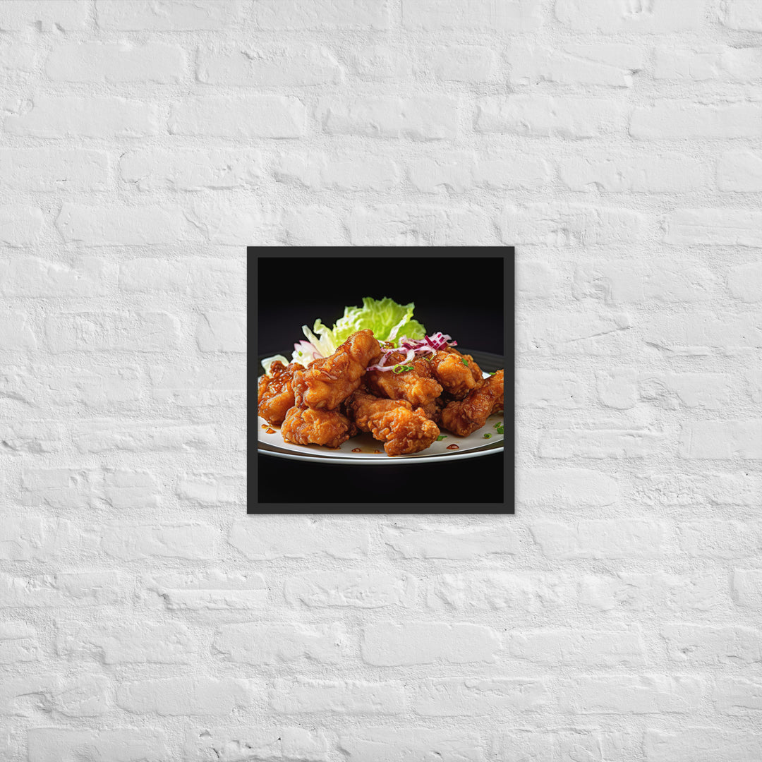 Japanese Karaage Framed poster 🤤 from Yumify.AI