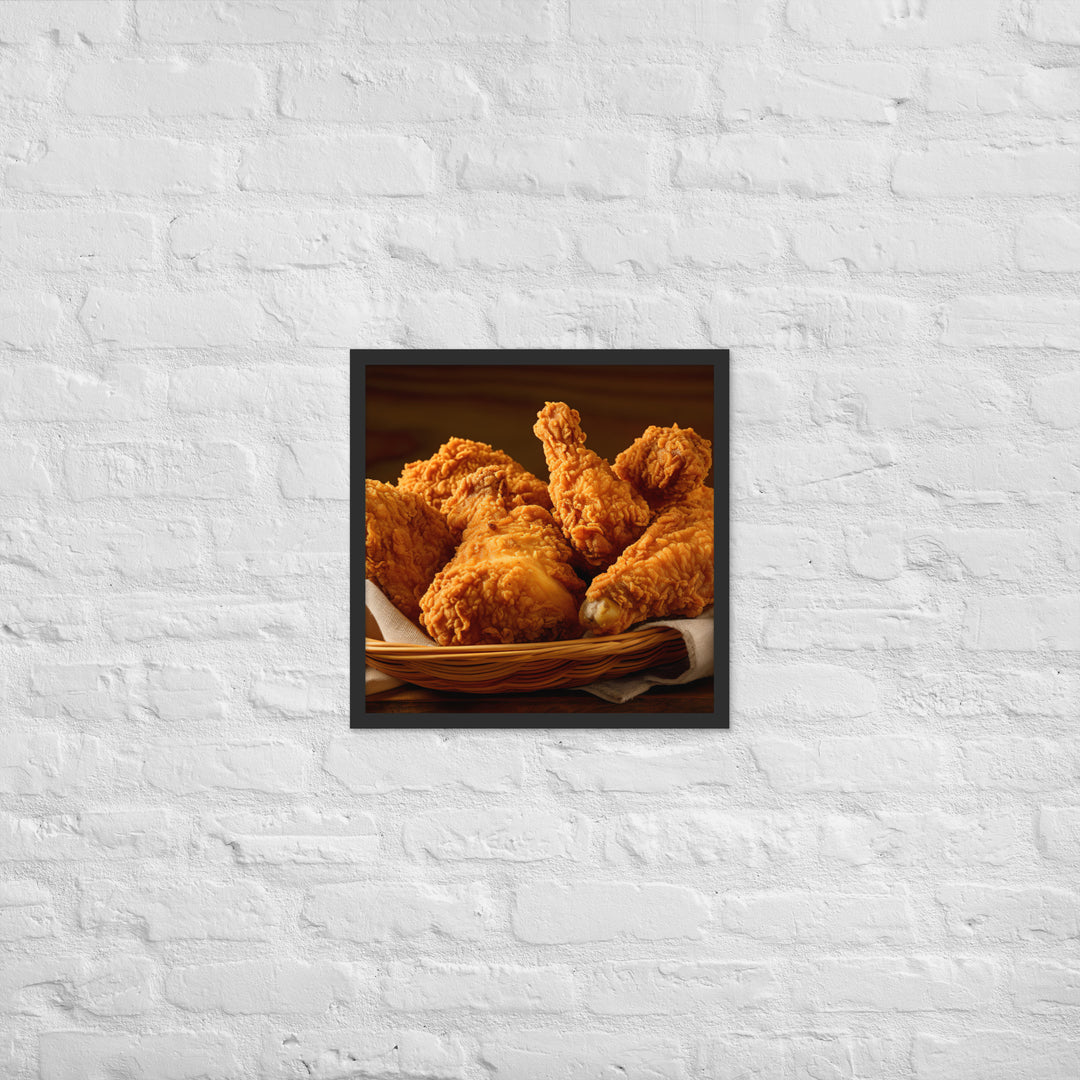 Country Fried Chicken Framed poster 🤤 from Yumify.AI