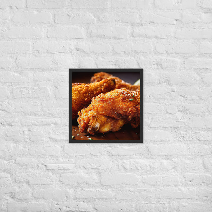 Buttermilk Fried Chicken Framed poster 🤤 from Yumify.AI