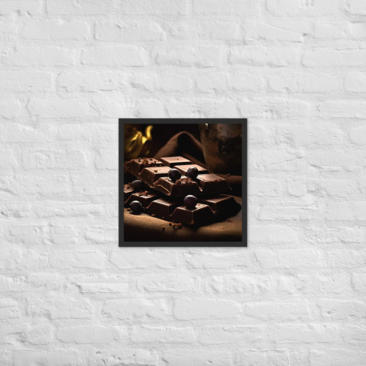 Dark Chocolate Framed poster 🤤 from Yumify.AI