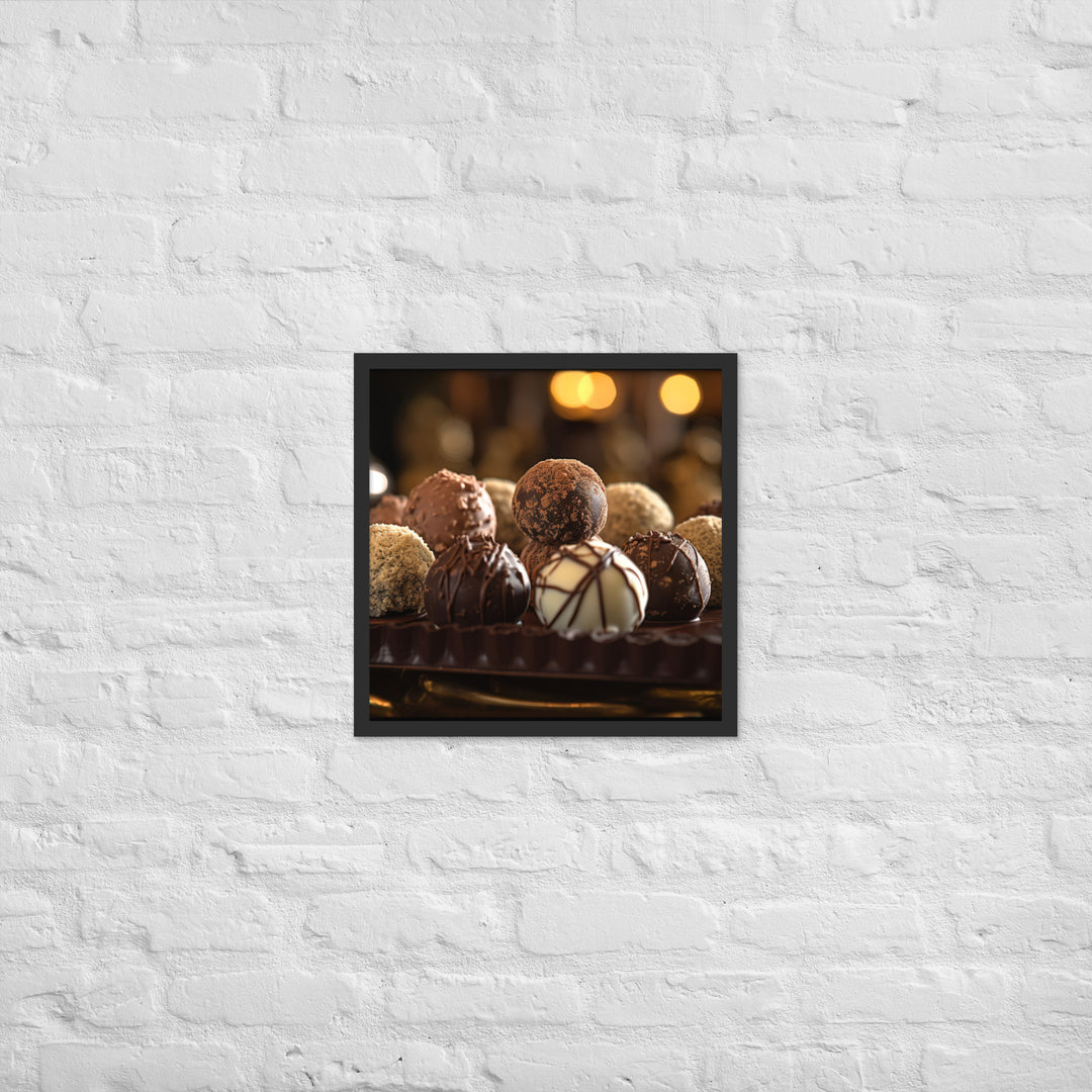 Chocolate Truffles Framed poster 🤤 from Yumify.AI