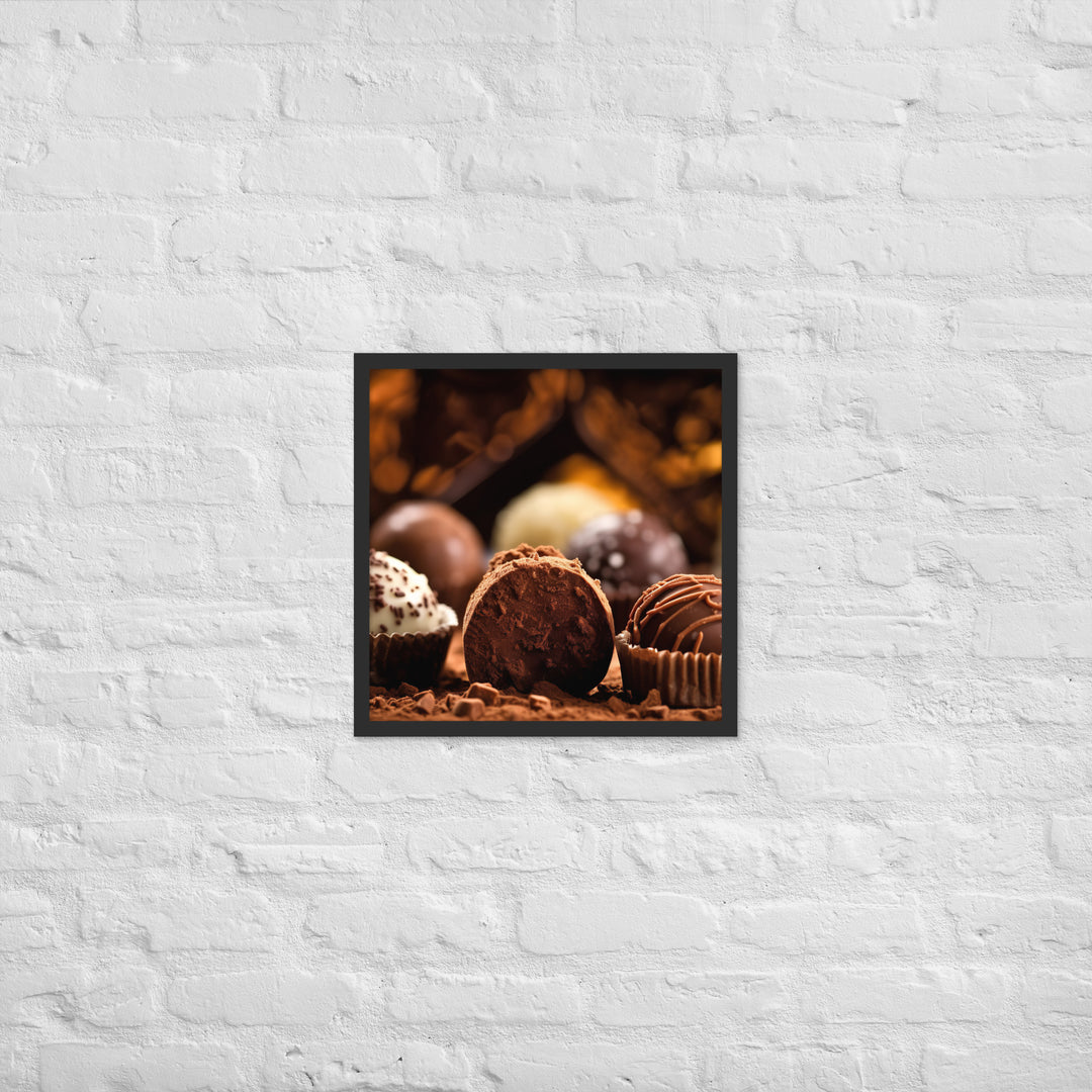 Chocolate Truffles Framed poster 🤤 from Yumify.AI