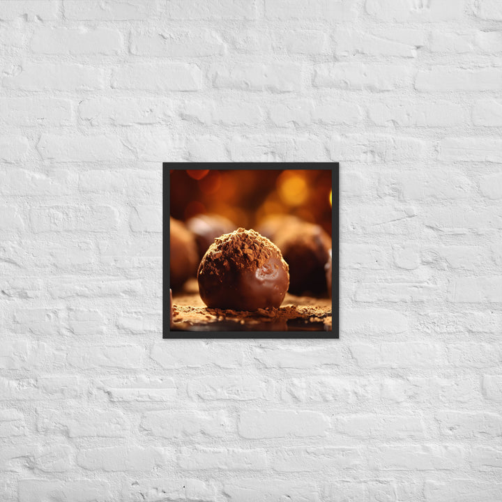 Chocolate Truffles Framed poster 🤤 from Yumify.AI