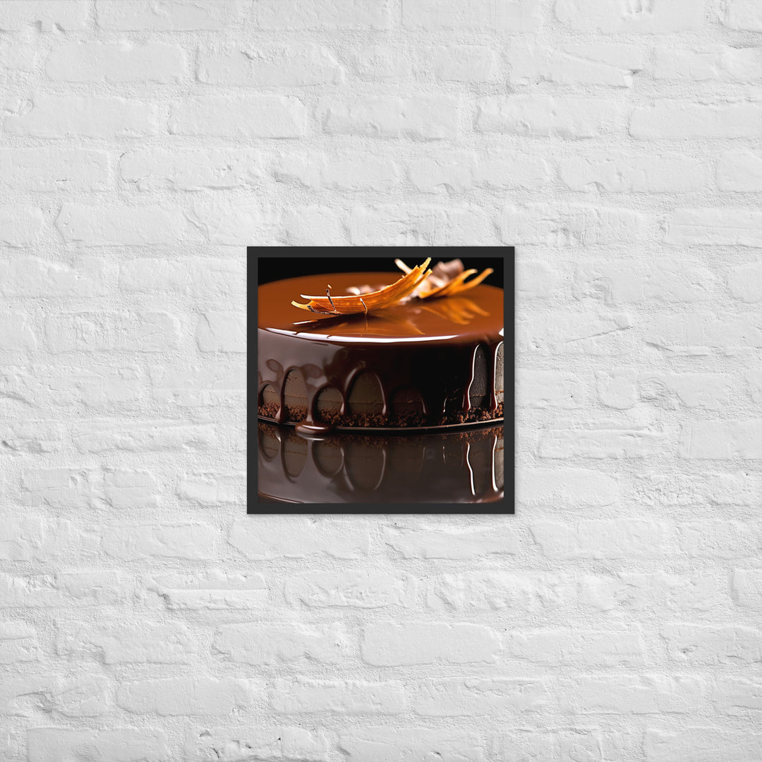 Chocolate Ganache Framed poster 🤤 from Yumify.AI