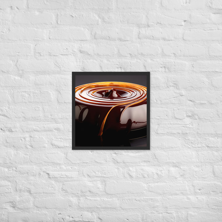 Chocolate Ganache Framed poster 🤤 from Yumify.AI