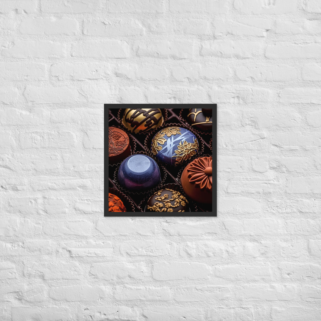 Chocolate Bonbons Framed poster 🤤 from Yumify.AI