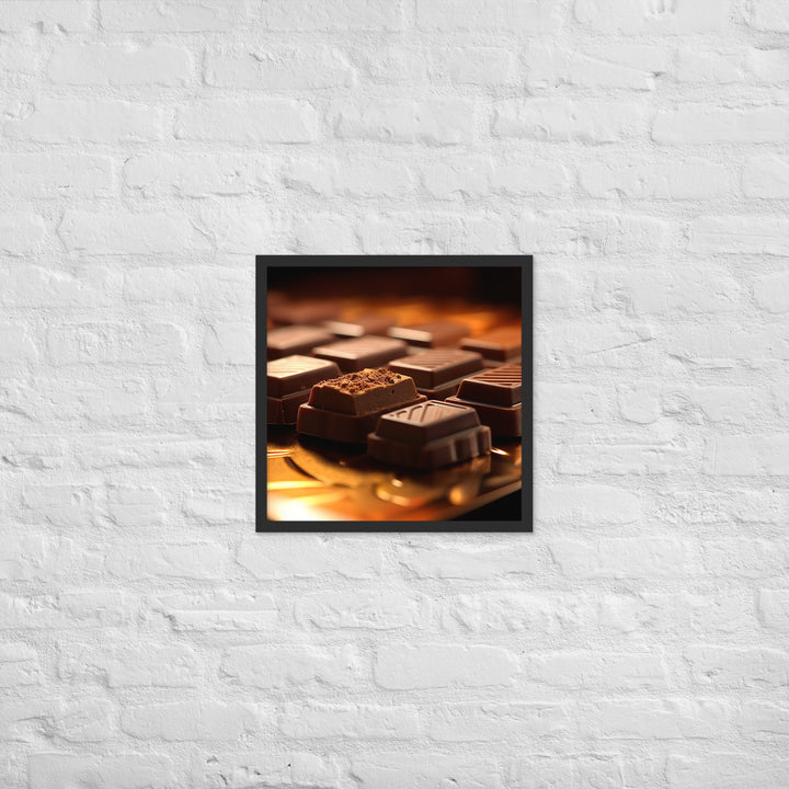 Chocolate Bars Framed poster 🤤 from Yumify.AI