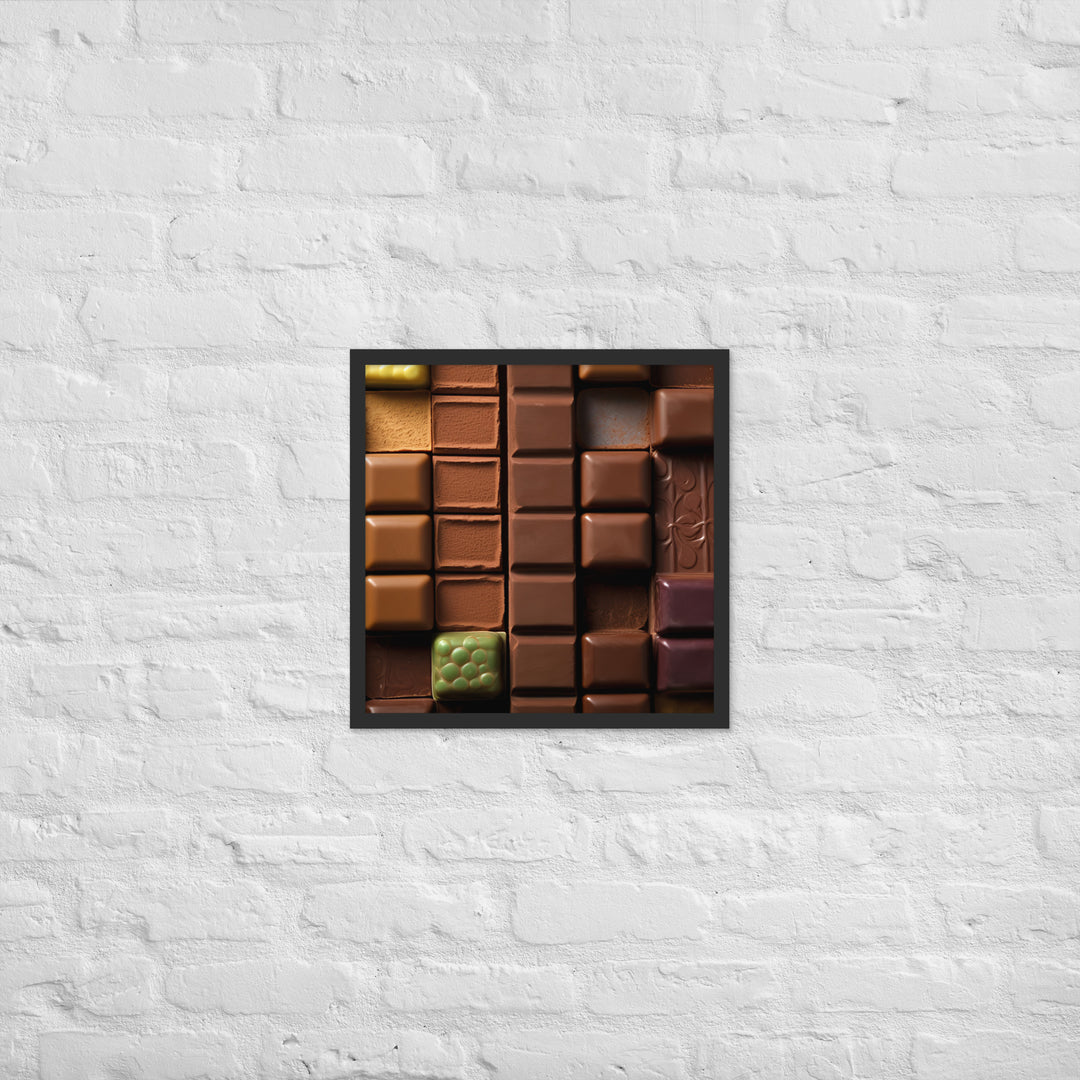 Chocolate Bars Framed poster 🤤 from Yumify.AI